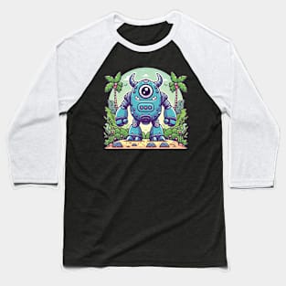 Happy Robot Baseball T-Shirt